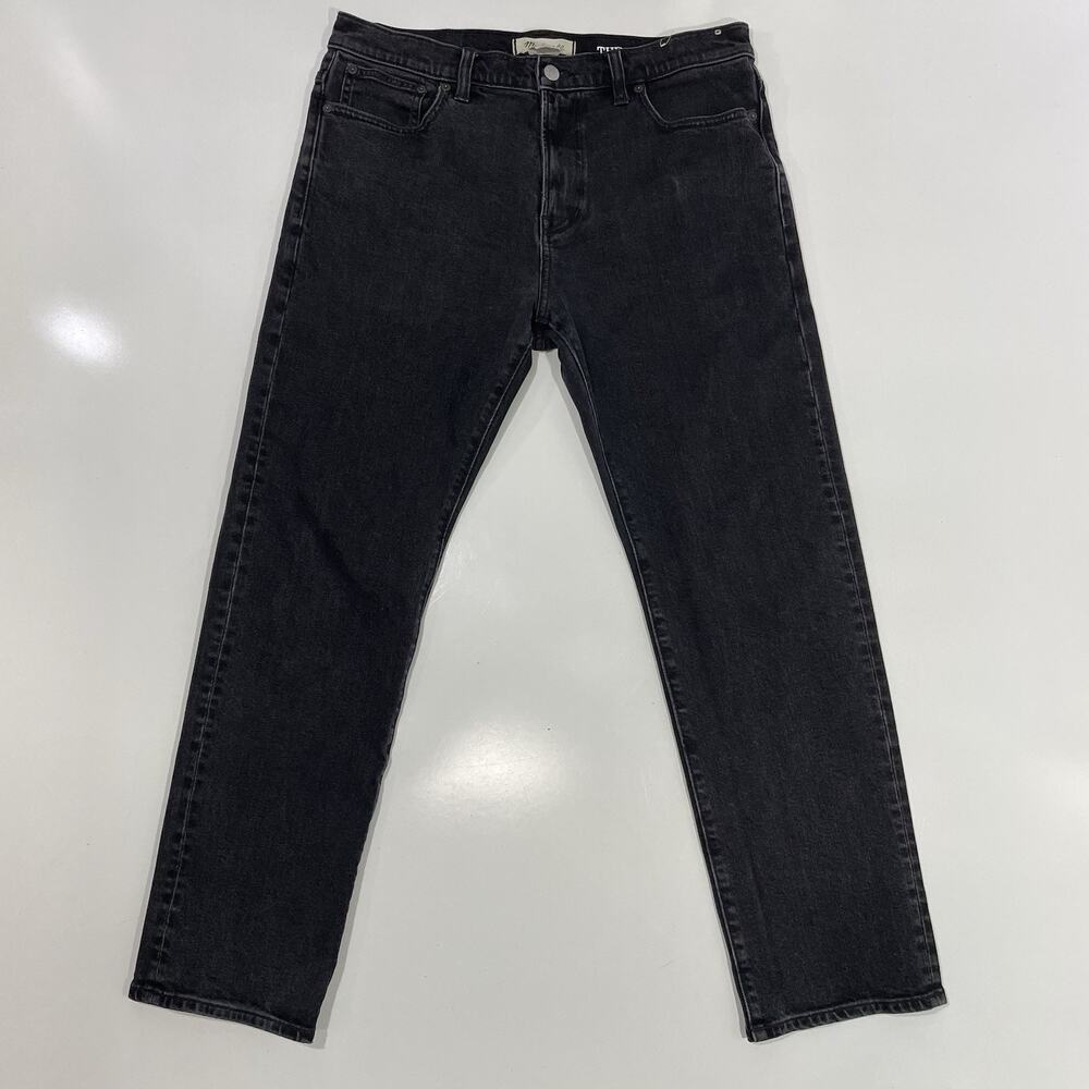 Madewell The 1991 Straight Jeans - Black Denim Size 33 30 EUC